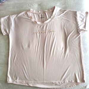 ⭐️DANSKIN "Radiate Love" OVERSIZE LADIES MEDIUM PINK SHORT SLEEVE TEE SHIRT